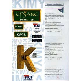 10. Sınıf Kimya Efsane Çek Kopar Yaprak Test-Açı Yayınları