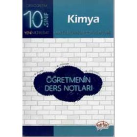 10. Sınıf Kimya Öğretmenin Ders Notları Kollektif Editör Yayınları