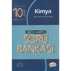 10. Sınıf Kimya Özetli Lezzetli Soru Bankası Editör Yayınları