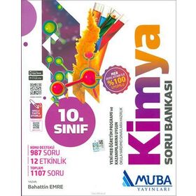 10. Sınıf Kimya Soru Bankası Muba Yayınları