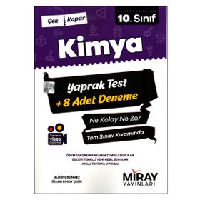 10.Sınıf Kimya Yaprak Testler-Miray Yayınları