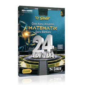 10. Sınıf Matematik 24 Adımda Özel Konu Anlatımlı Soru Bankası / Komisyon / Sınav Dergisi Yayınları