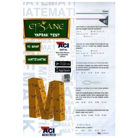 10. Sınıf Matematik Çek Kopart Yaprak Test-Açı Yayınları