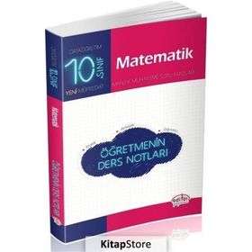 10. Sınıf Matematik Öğretmenin Ders Notları Editör Yayınları