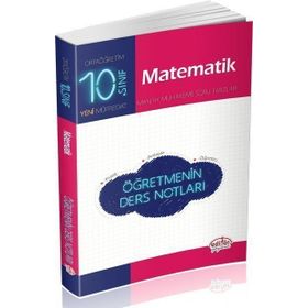 10. Sınıf Matematik Öğretmenin Ders Notları Editör Yayınları