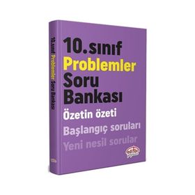 10. Sınıf Problemler Soru Bankası Editör Yayınevi