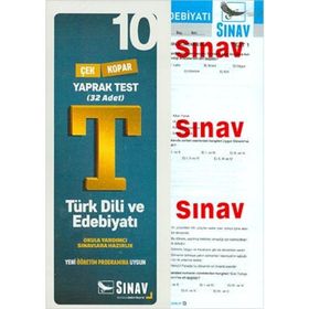 10. Sınıf Spotlu Türk Dili ve Edebiyatı-Sadık Uygun Yayınları