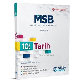 10. Sınıf Tarih Güncel MSB Modüler Soru Bankası-Eğitim Vadisi Yayınları