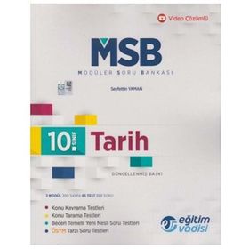 10. Sınıf Tarih Güncel MSB Modüler Soru Bankası-Eğitim Vadisi Yayınları