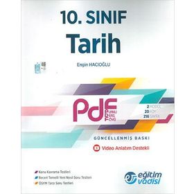 10.Sınıf Tarih PDF Eğitim Vadisi Yayınları