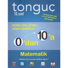 10.Sınıf Tonguç 0'dan 10'a Matematik Konu Anlatımlı Soru Bankası