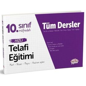 10. Sınıf Tüm Dersler Hızlı Telafi Eğitimi Kollektif Editör Yayınları