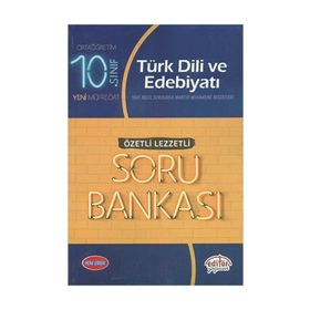 10.Sınıf Türk Dili Edebiyatı Soru Bankası Özetli Lezzetli Editör Yayınları