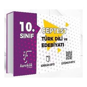 10. Sınıf Türk Dili ve Edebiyatı Cep Test - Karekök Yayınları