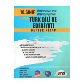 10. Sınıf Türk Dili ve Edebiyatı Destek Defterim Video Konu Anlatımı - Ens Yayınları