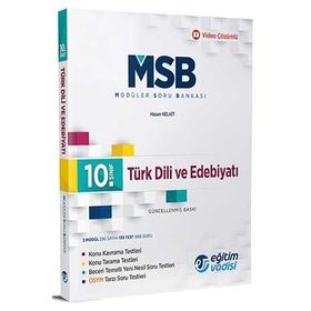 10. Sınıf Türk Dili ve Edebiyatı Güncel MSB Modüler Soru Bankası-Eğitim Vadisi Yayınları