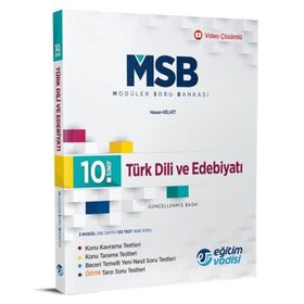 10. Sınıf Türk Dili ve Edebiyatı Güncel MSB Modüler Soru Bankası-Eğitim Vadisi Yayınları