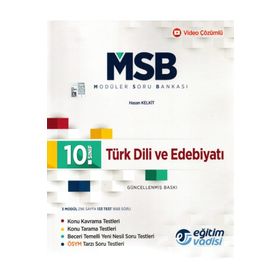 10. Sınıf Türk Dili ve Edebiyatı Güncel MSB Modüler Soru Bankası-Eğitim Vadisi Yayınları