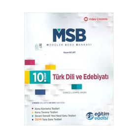 10. Sınıf Türk Dili ve Edebiyatı Güncel MSB Modüler Soru Bankası-Eğitim Vadisi Yayınları