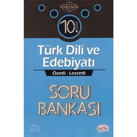 10. Sınıf Türk Dili ve Edebiyatı Özetli Lezzetli Soru Bankası Editör Yayınları