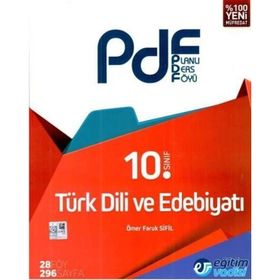 10. Sınıf Türk Dili ve Edebiyatı Planlı Ders Föyü-Pdf Eğitim Vadisi Yayınları