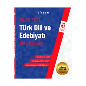 10. Sınıf Türk Dili ve Edebiyatı ProTest Soru Bankası-Bilfen Yayınları