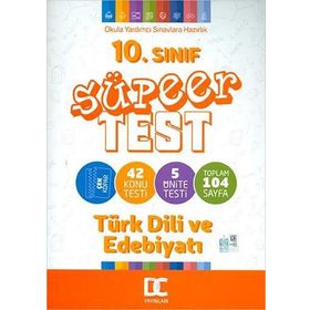 10. Sınıf Türk Dili ve Edebiyatı Süper Test Çek Kopar Doğru Cevap Yayınları