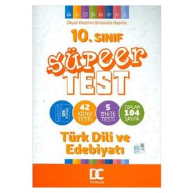 10. Sınıf Türk Dili ve Edebiyatı Süper Test Çek Kopar Doğru Cevap Yayınları