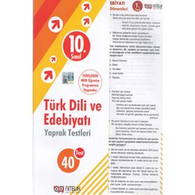 10. Sınıf Türk Dili ve Edebiyatı Yaprak Testleri - Nitelik Yayınları