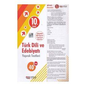 10. Sınıf Türk Dili ve Edebiyatı Yaprak Testleri - Nitelik Yayınları
