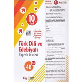 10. Sınıf Türk Dili ve Edebiyatı Yaprak Testleri - Nitelik Yayınları