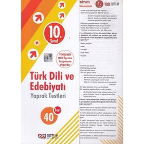 10. Sınıf Türk Dili ve Edebiyatı Yaprak Testleri - Nitelik Yayınları