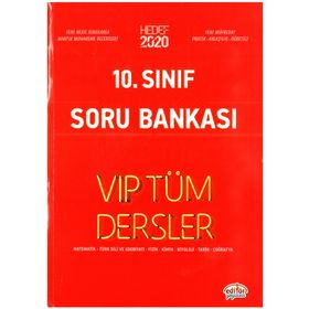 10. Sınıf Vıp Tüm Dersler Kırmızı Soru Bankası - Editör Yayınları