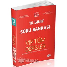10. Sınıf Vıp Tüm Dersler Kırmızı Soru Bankası - Editör Yayınları