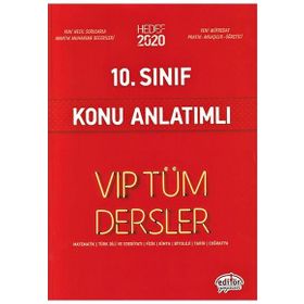 10. Sınıf VIP Tüm Dersler Konu Anlatımlı Editör Yayınları