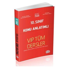 10. Sınıf VIP Tüm Dersler Konu Anlatımlı Editör Yayınları