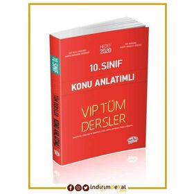 10.Sınıf VIP Tüm Dersler Konu Anlatımlı Kırmızı Editör Yayınları