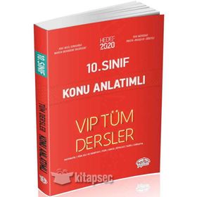10.Sınıf VIP Tüm Dersler Konu Anlatımlı Kırmızı Editör Yayınları