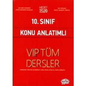 10.Sınıf VIP Tüm Dersler Konu Anlatımlı Kırmızı Editör Yayınları