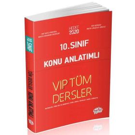 10.Sınıf VIP Tüm Dersler Konu Anlatımlı Kırmızı Editör Yayınları