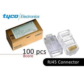 100 Adet Amp RJ45 Konnektör