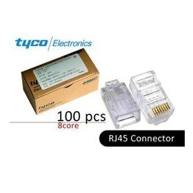 100 Adet Amp RJ45 Konnektör