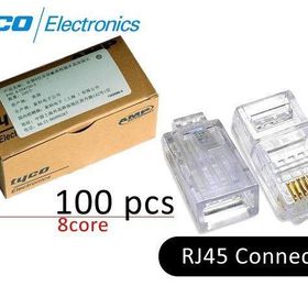 100 Adet Amp RJ45 Konnektör