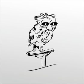 100 cm Baykuş Folyo Sticker