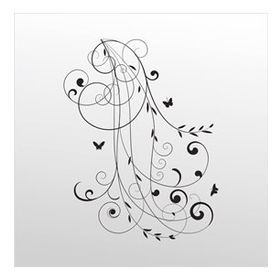 100 cm Çiçek Desen Folyo Sticker