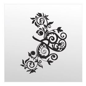 100 cm Çiçek Deseni Folyo Sticker