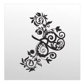 100 cm Çiçek Deseni Folyo Sticker