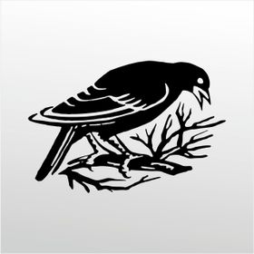 100 cm Daldaki Kuş Folyo Sticker