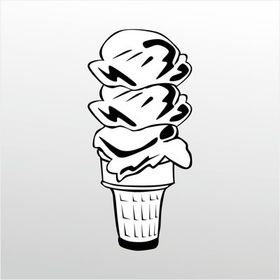 100 cm Dondurma Folyo Sticker