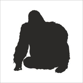 100 cm Goril Folyo Sticker